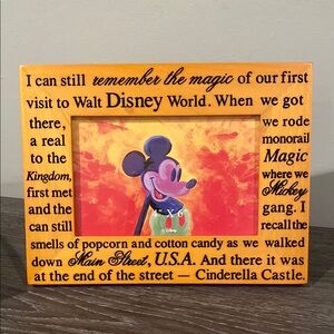 Disney Yellow and Red Mickey Mouse Picture Frame